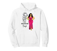 Soy una Chica de Mayo Cristiano Jesucristo Mujeres Negras Fuertes Sudadera con Capucha