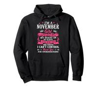 Soy una Chica de noviembre, nací con mi corazón Sudadera con Capucha