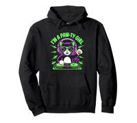 Soy una chica de pata linda dj de gato amante de la música Sudadera con Capucha