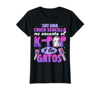 Soy Una Chica Sencilla K-Pop Gatos Cultura Pop Camiseta