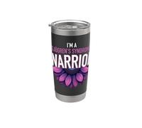 Soy una flor de conciencia púrpura del guerrero del síndrome de Sjögren Vaso térmico de acero inoxidable de doble pared