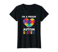Soy una hermana autista orgullosa de ser una niña orgullosa Camiseta