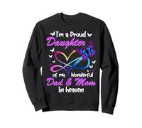 Soy una Hija Orgullosa de mi Maravilloso papá y mamá en el Cielo Sudadera