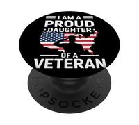 Soy una hija orgullosa de un veterano día de veteranos PopSockets PopGrip Adhesivo