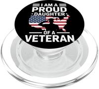 Soy una hija orgullosa de un veterano día de veteranos PopSockets PopGrip para MagSafe