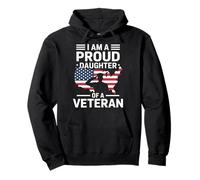 Soy una hija orgullosa de un veterano día de veteranos Sudadera con Capucha