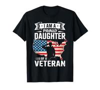 Soy una hija orgullosa de un veterano Día del Padre Girls Camiseta