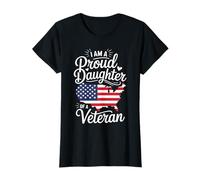 Soy una hija orgullosa de un veterano Día del Padre Girls Camiseta
