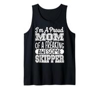 Soy una Madre Orgullosa de un Maldito Impresionante capitán navegante Marinero Camiseta sin Mangas