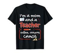 Soy una Madre y un Maestro, café, Caos Camiseta