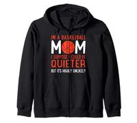 Soy una mamá de Baloncesto Supongo Que podría ser más Tranquilo Divertido Sudadera con Capucha