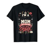 Soy una mamá de Debate como Otras mamás, Simplemente Genial Camiseta gráfica económica, Hombre, Negro, M