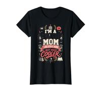 Soy una mamá de Debate como Otras mamás, Simplemente Genial Camiseta gráfica económica, Mujer, Negro, S