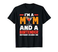 Soy una mamá y un Camarero Nada me Asusta Camiseta
