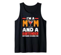 Soy una mamá y un Camarero Nada me Asusta Camiseta sin Mangas