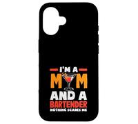 Soy una mamá y un Camarero Nada me Asusta Carcasa para iPhone 16