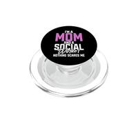 Soy una mamá y una trabajadora Social Mamá Trabajadora Social PopSockets PopGrip para MagSafe