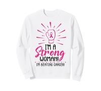 Soy una Mujer Fuerte Estoy superando la Conciencia sobre el cáncer de Mama Rosa Sudadera