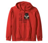 Soy una Mujer Sencilla Me Gustan los Gatos y Creo en Jesús Sudadera con Capucha