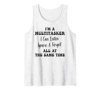 Soy una multitarea Que Puedo Escuchar ignorar y Olvidar Gracioso Camiseta sin Mangas