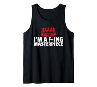 Soy una Obra Maestra de F-ing (declaración Divertida y gráfico de Corona) Camiseta sin Mangas
