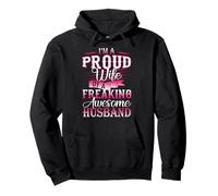 Soy Una Orgullosa Esposa De Un Maldito Impresionante Marido Sudadera con Capucha