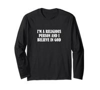 Soy una persona religiosa y creo en Dios Manga Larga