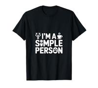 Soy una Persona Simple Gracioso Diciendo Psicología Café Camiseta