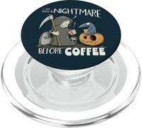 ¡Soy una Pesadilla Antes del café! Nightmare Before Coffee! PopSockets PopGrip para MagSafe