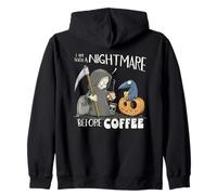 ¡Soy una Pesadilla Antes del café! Nightmare Before Coffee! Sudadera con Capucha