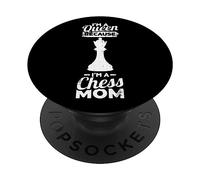 Soy una Reina Porque Soy una Madre ajedrecista PopSockets PopGrip Adhesivo