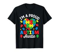 Soy una tía Orgullosa del Autismo Camiseta