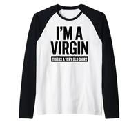 Soy una Virgen Esta es una Cita Divertida Muy Antigua Camiseta Manga Raglan