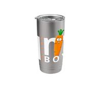 ¡Soy una zanahoria! Carrot Boys, Tenis Player Fan Jannik Mania Vaso térmico de acero inoxidable de doble pared