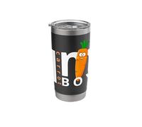 ¡Soy una zanahoria! Carrot Boys, Tenis Player Fan Jannik Mania Vaso térmico de acero inoxidable de doble pared