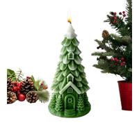 Soy Wax Christmas Candles - Natural Odor Free Tree Shaped Seasonal Decorati