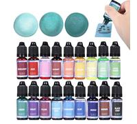 Soy Wax Dye Liquid - Concentrated Pigment Liquid | High Concentration Candle Coloring Dye 18 or 24 Colors Candle Pigments for Soy, Wax, Home or Professional Use