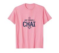 Soy Yisrael Chai IDF Apoyo Regalo del Orgullo Judío Camiseta, Hombre, Rosado, 3XL