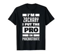 Soy Zachary Diciendo un Nombre Divertido de Zachary Camiseta gráfica económica, Hombre, Negro, XL