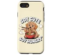 Soya Cute Soy Hungry Kawaii Ramen Cockapoo Dog Noodles Pun Carcasa para iPhone SE (2020) / 7 / 8
