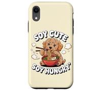 Soya Cute Soy Hungry Kawaii Ramen Cockapoo Dog Noodles Pun Carcasa para iPhone XR