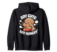 Soya Cute Soy Hungry Kawaii Ramen Cockapoo Dog Noodles Pun Sudadera con Capucha