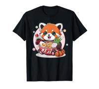 Soya Cute Soy Hungry Kawaii Ramen Rojo Panda Fideos Juego de palabras Camiseta