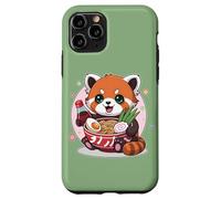 Soya Cute Soy Hungry Kawaii Ramen Rojo Panda Fideos Juego de palabras Carcasa para iPhone 11 Pro