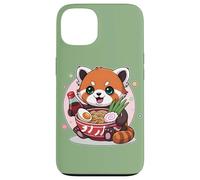 Soya Cute Soy Hungry Kawaii Ramen Rojo Panda Fideos Juego de palabras Carcasa para iPhone 13