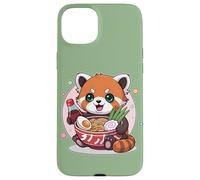 Soya Cute Soy Hungry Kawaii Ramen Rojo Panda Fideos Juego de palabras Carcasa para iPhone 15 Plus