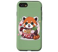 Soya Cute Soy Hungry Kawaii Ramen Rojo Panda Fideos Juego de palabras Carcasa para iPhone SE (2020) / 7 / 8