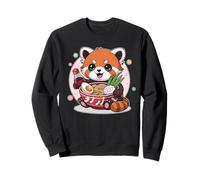 Soya Cute Soy Hungry Kawaii Ramen Rojo Panda Fideos Juego de palabras Sudadera