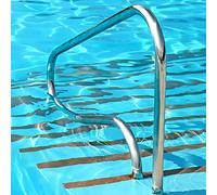 SOYALS Juego de pasamanos de Piscina de 1, barandilla de Piscina para Entrada de Piscina enterrada, Acero Inoxidable 304, Kit Completo de pasamanos de Piscina, Plateado