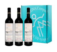 #soyANTIGVA Cabernet Sauvignon Vino Tinto Crianza 2017 Serie Limitada - Selección Cepas Viejas Premium - D.O. La Mancha - Estuche para regalar 3 Botellas x 750 ml